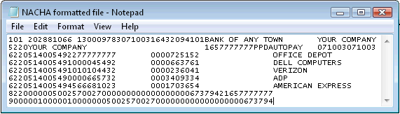 Nacha file format